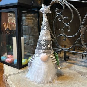 NWT Battery Operated Light Up Winter Gnome Decor